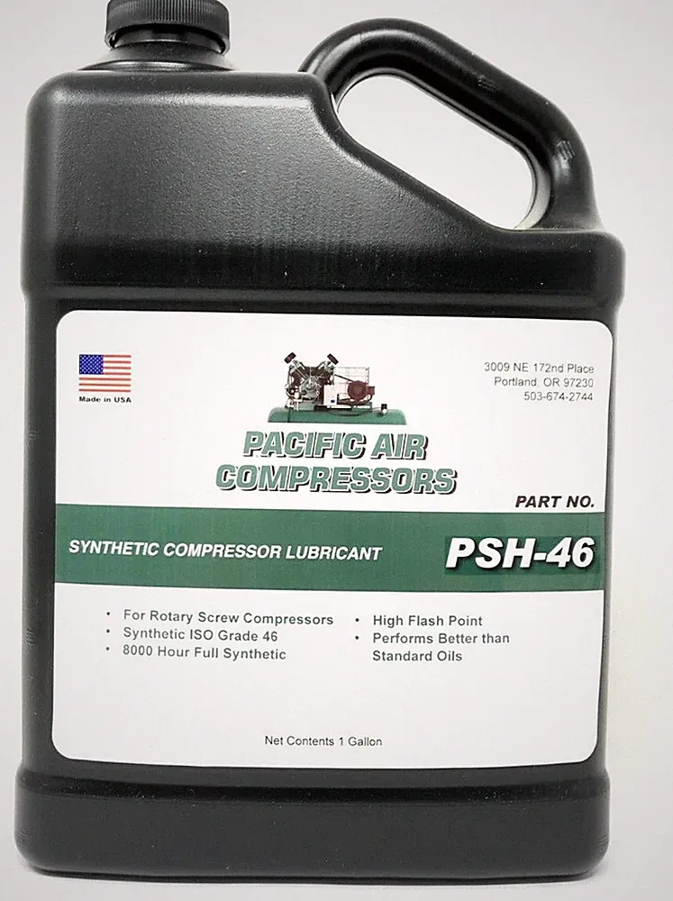 1 Gallon # PSH-46 Full Synthetic Lubricant Rotary Screw Air Compressor Oil 8000