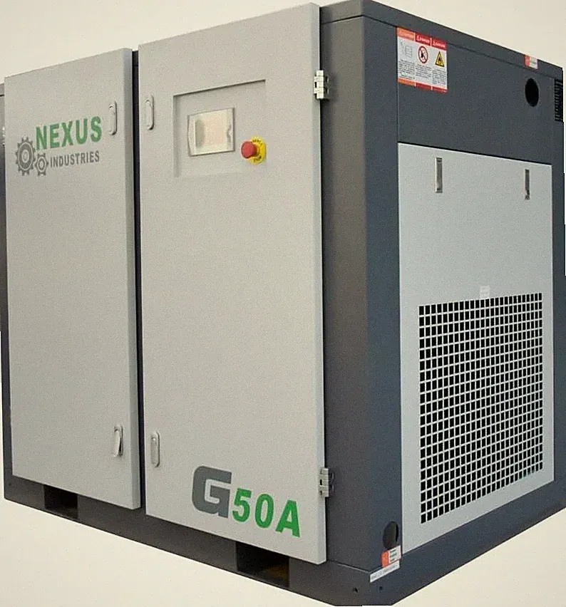 208CFM 50HP Industrial Rotary Screw Air Compressor 460V Automation Touch Screen