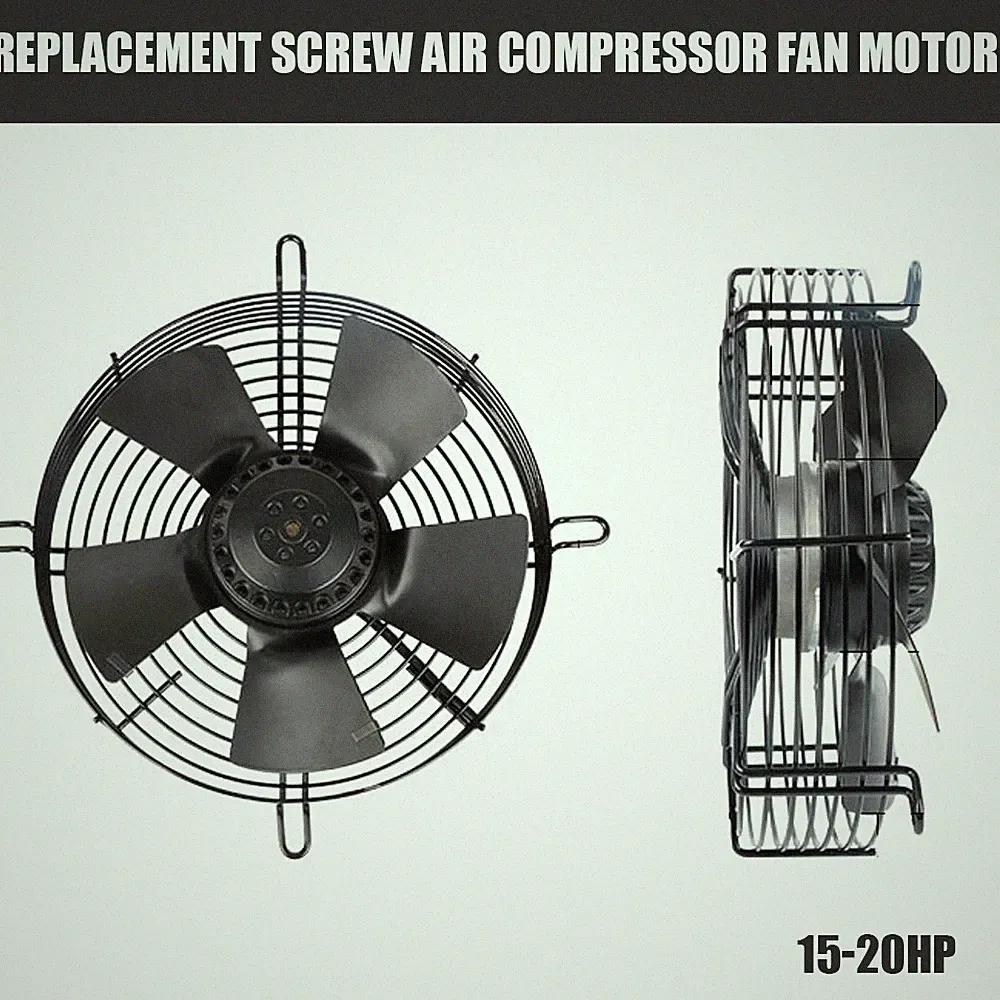 220V 1 Phase Rotary Screw Compressor Cooling Fan for 15-20HP Air Compressor