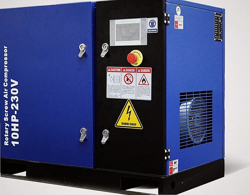 3 Phase 10HP Rotary Screw Air Compressor 34 CFM 125 PSI 230V Industrial Grade