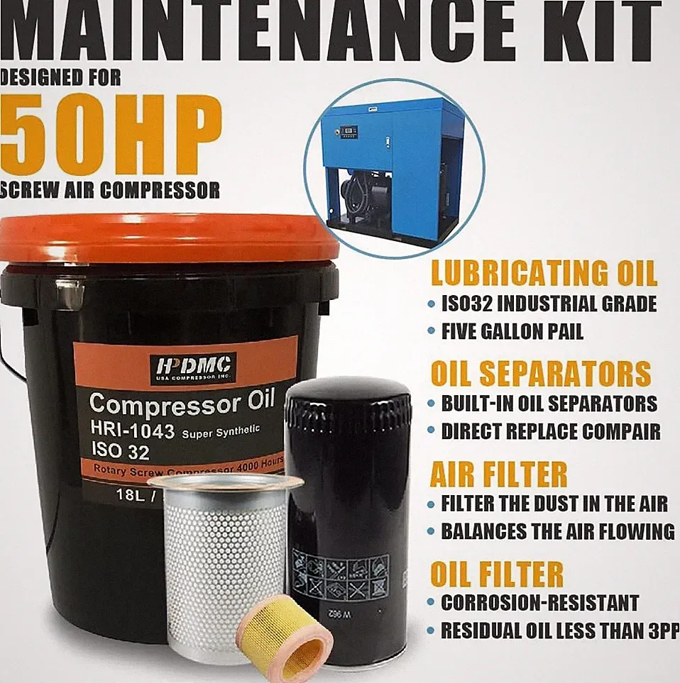 50HP Maintenance Kit Air Replacement Part Rotary Screw Air Compressor Pump