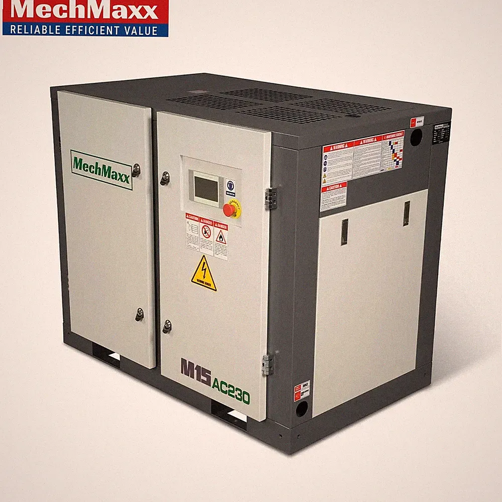 MechMaxx 15HP Rotary Screw Air Compressor – 45 CFM,116 PSI,230V 3-Phase,M15AC230
