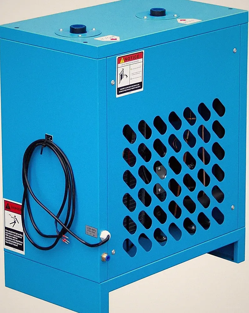 Refrigerated Air Dryer 70 CFM 0.75 KW 110V For 15HP-20HP Rotary Screw Compressor